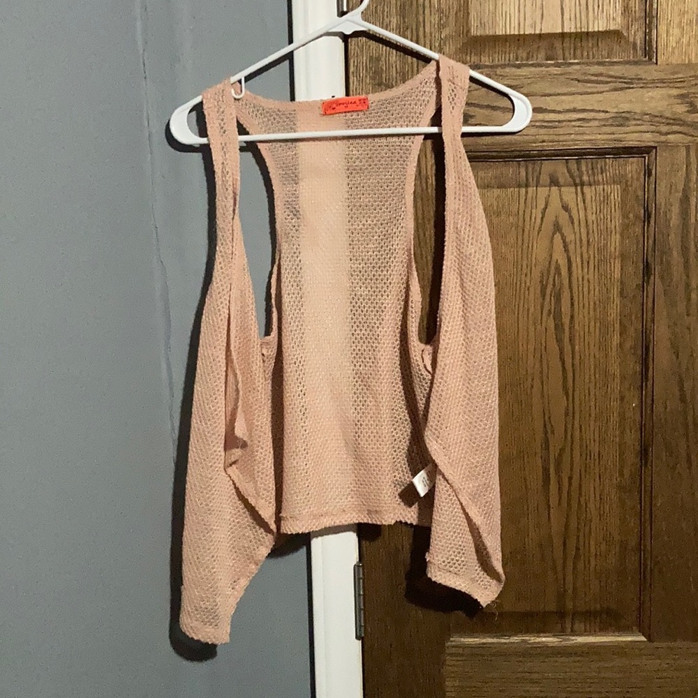 Size medium Baby pink tank cross over